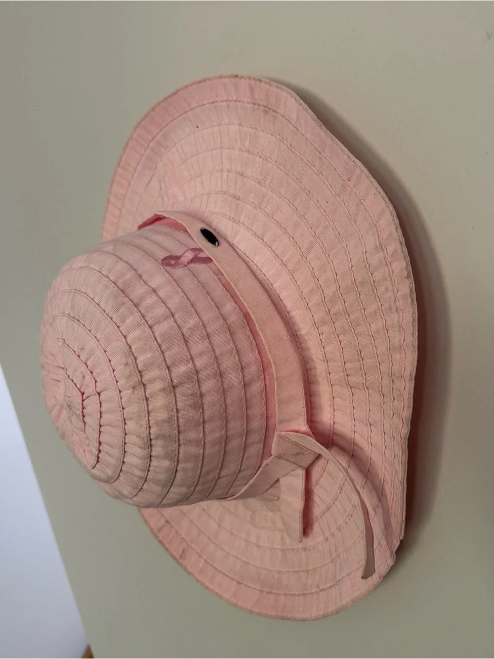 Scala Pale Pink Quilted Bucket Hat